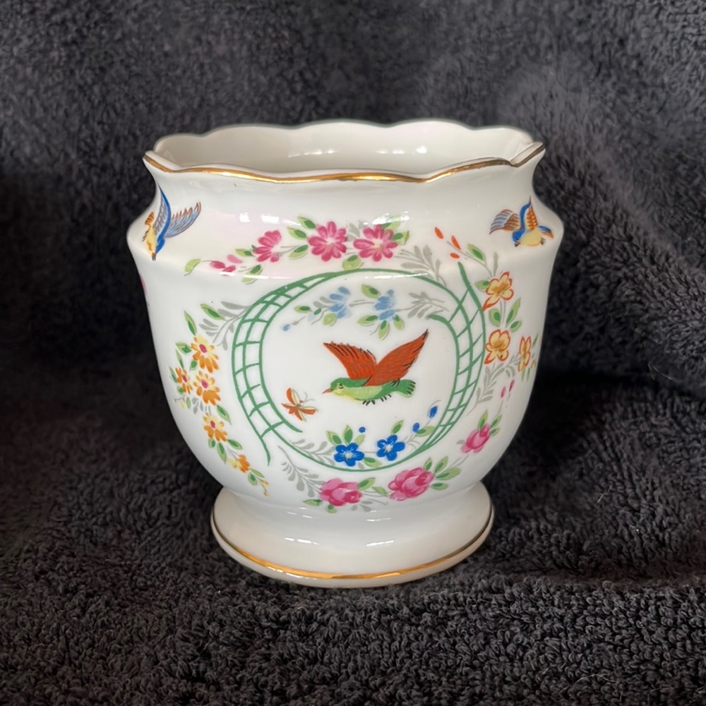 Small Vintage Hand Painted Vase #6729